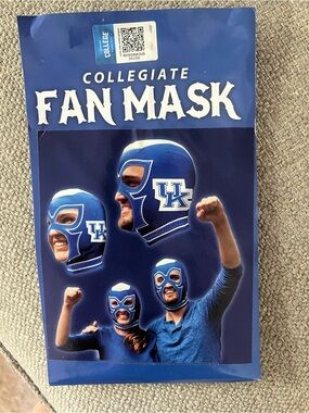 UK - NCAA Fan Mask - Multi-Logo Blue Backing - University of Kentucky